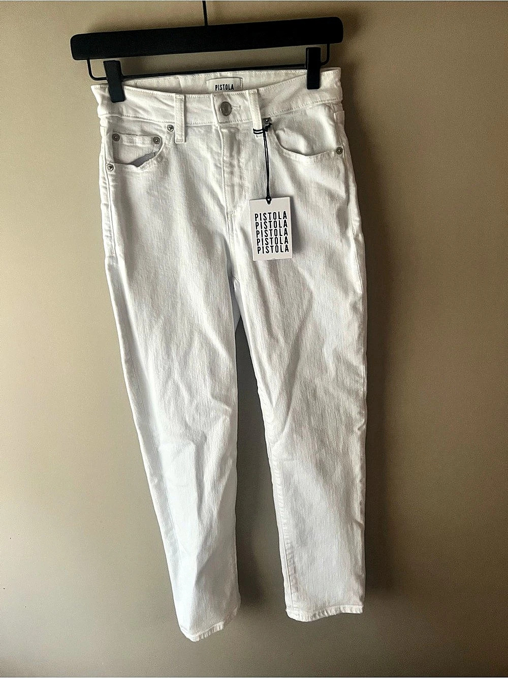 Pistola Women's Straight Leg Jeans in White NWT